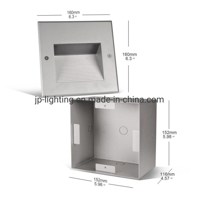 High Quality Square Recessed Waterproof Outdoor LED Stair Step Light