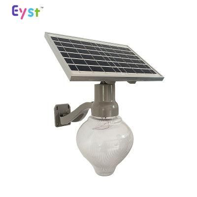 Outdoor Solar Lights IP65 6W/9W Peach Shell Solar Panel LED Wall Light for Garden Lighting