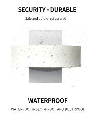 Household Hotel Corridor Garden Waterproof Die Casting Aluminium Acrylic Contemporary External LED Wall Lights