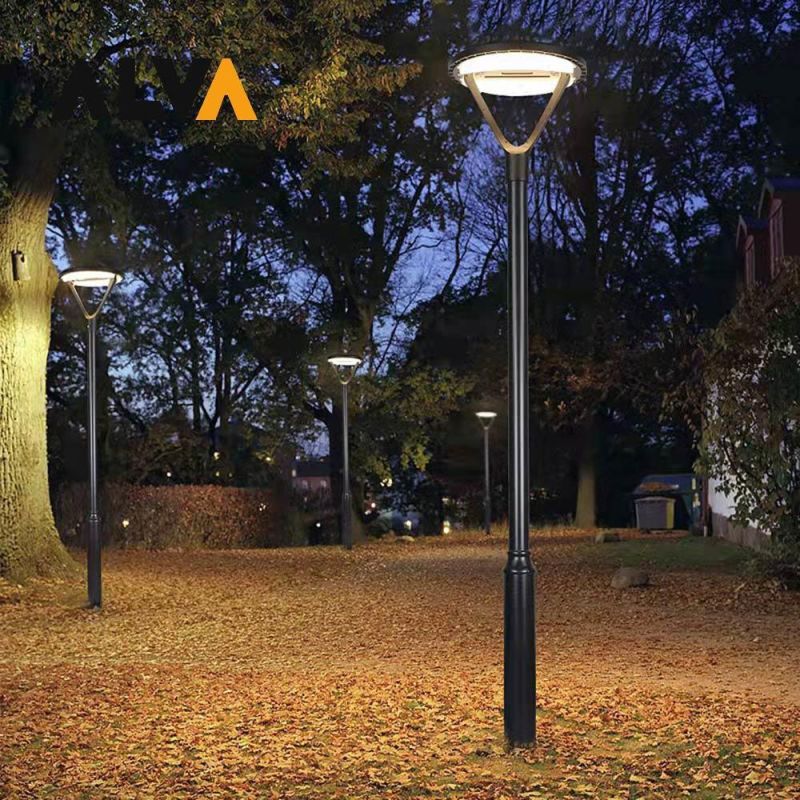 Optically Controlled Solar LED Bollards Round Waterproof Street Light