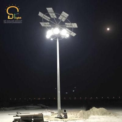 15m-35m Street Flood Lighting Hot Galvanized High Mast Pole