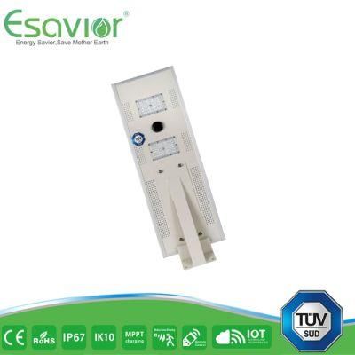 Esavior 30W 12.8V/18ah Batteries Capacity Integrated LED Solar Street Lights Outdoor Lighting