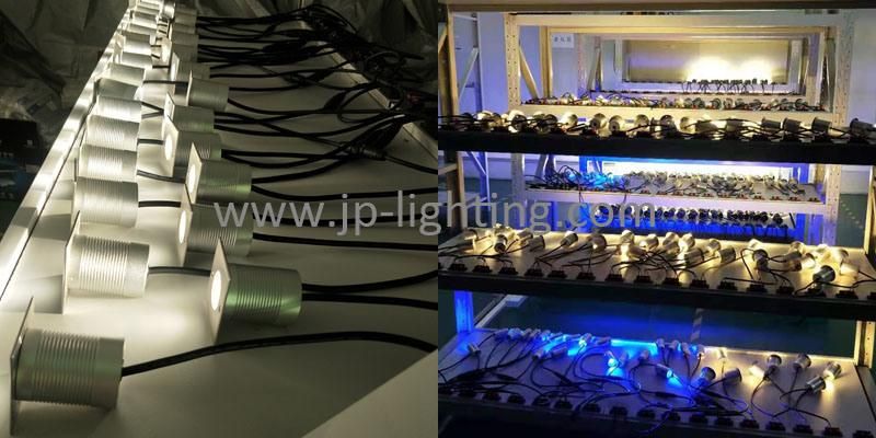 IP67 LED Underground Light RGBW LED Deck Light Floor Light Buried LED Step Light D65mm LED Landscape up Light with Stainless Steel Cover and Aysmmetrical Lens