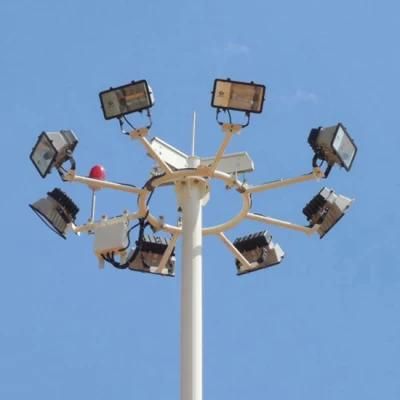 Ala 20m 24m High Quality High Mast Light Stainless Steel High Mast Light Pole with Raising and Lowering Device