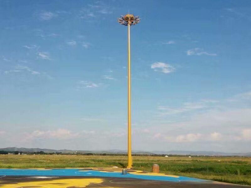 Baode Lights Outdoor 20m High Mast Lighting with Climbing Platform for Football Pitch Best Price