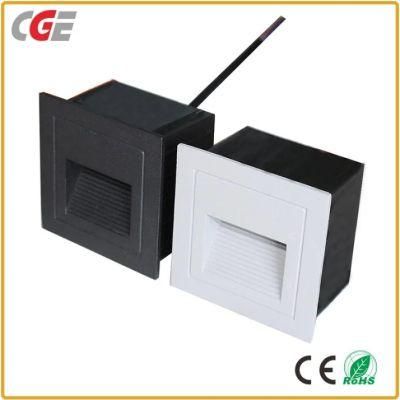 Modern Rectangle Narrow Beam AC85-265V Indoor Outdoor Recessed LED Stair Step Wall Light