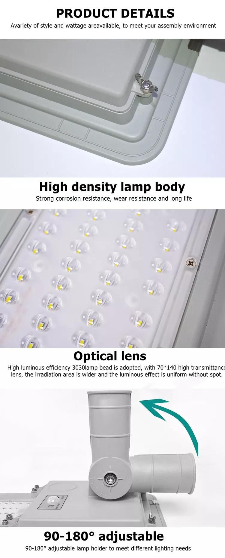 High Light Efficiency 3000K-6500K 60W LED Solar Street Light