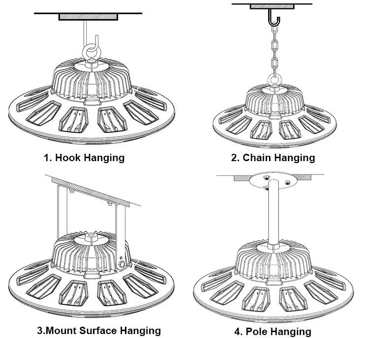 LED High Bay Floodlight Manufacturer SMD 100W 8500lm Ce RoHS