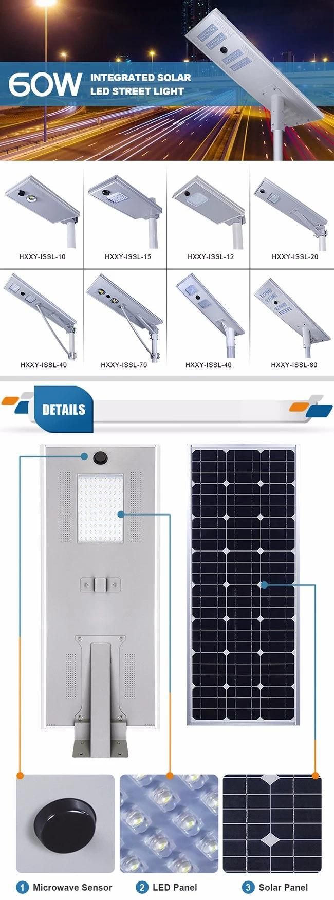 8W Integrated LED Solar Street Light Outdoor Lighting