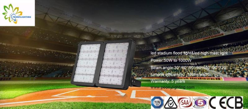 2019 High Pole LED Court Sport Light 100 Watt, IP68 LED Statium Flood Light 100W with 8 Years Warranty