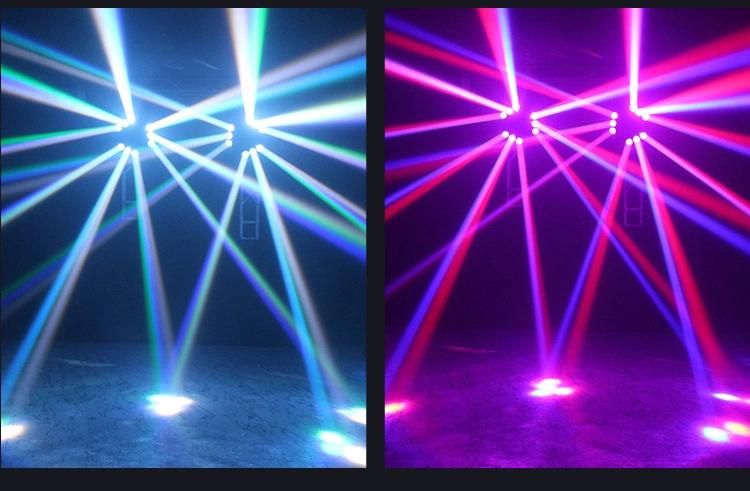 9PCS LED Moving Head Sharpy Beam Wash Light for DJ
