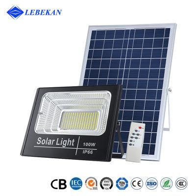 Outdoor Decoration Waterproof Solar Power 100W 120W 200W 300W Exterior Floodlight Wall Mounted Garden LED Floodlights