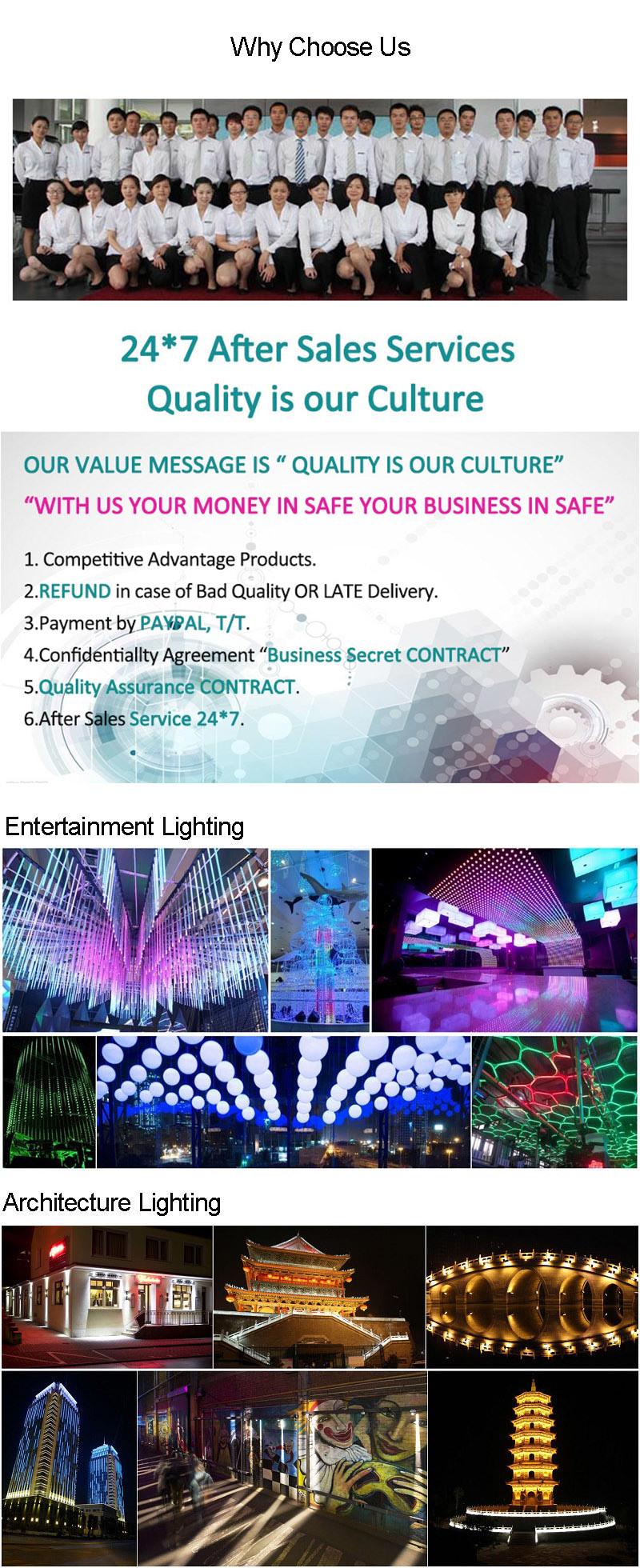 Oudoor LED RGB 36W DMX Facade Wall Washer Light