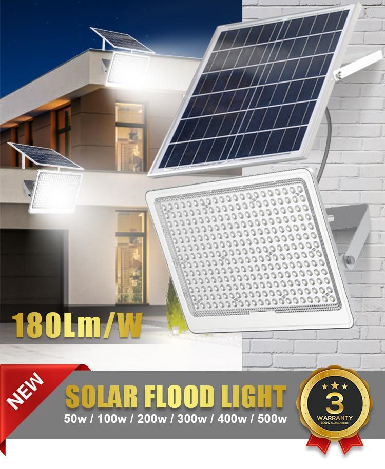 High Quality Waterproof IP65 500W Outdoor Wall Solar Reflector Solar LED Flood Garden Lights