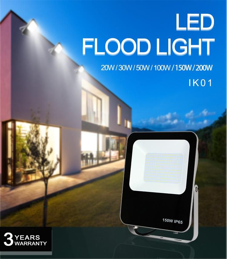 20W 30W 50W 100W 150W 200W LED Security Lights Outdoor Waterproof IP65 Floodlight Outdoor Lights for Warehouse, Yard