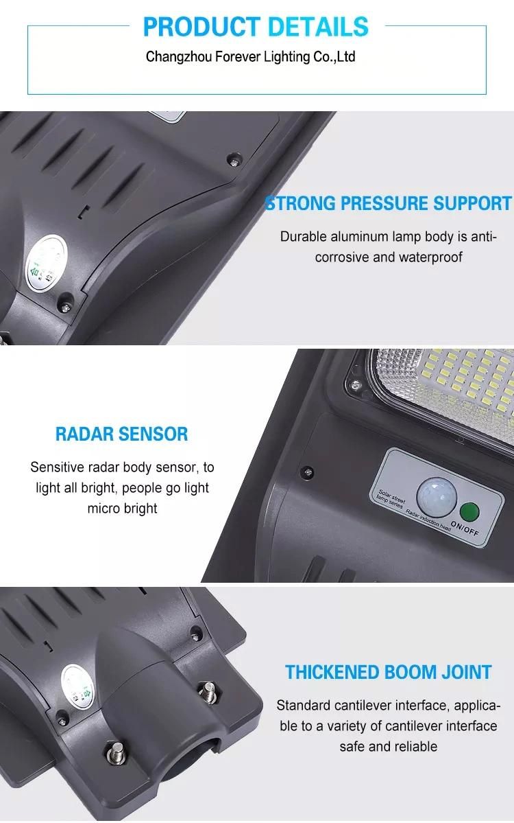 All in One IP65 Outdoor Waterproof ABS 30W 60W 90W 120W 150W LED Streetlight
