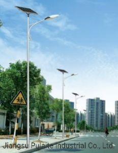 Solar Cell Power Generation Integrated Single-Arm Circular Tube Energy-Saving Commercial Non-Power LED Street Lamp Pole