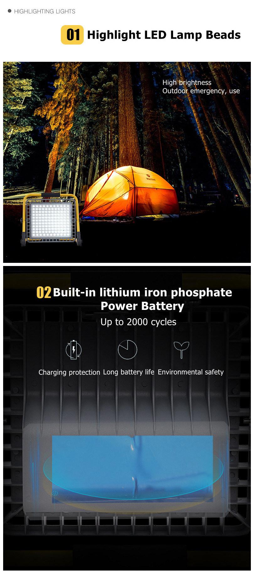 Die Casting Aluminium High Quality LED Charging Flood Light 100W