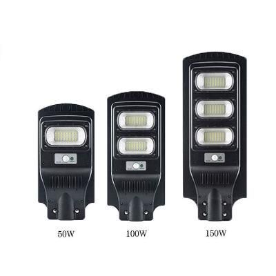 Ala Lighting IP65 Outdoor Waterproof Road Street Light 30W 60W 90W 120W All in One Integrated LED Solar Street Light