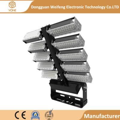 Black Color White Color LED High Mast Stadium Light for Bridge Lighting Tennis Court Parking Lot with 5 Years Warranty