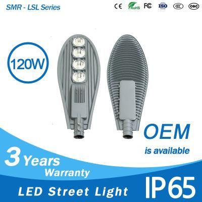 Factory Outdoor Road Lamp 120 Watt 150lm/W COB 80W 100W 150W Dimmable LED Street Light