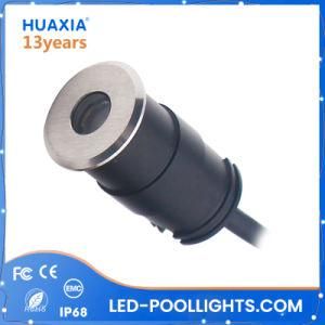 Stainless Steel Diameter 42mm/52mm/62mm 1W 3W LED Inground Light Ce RoHS Approved