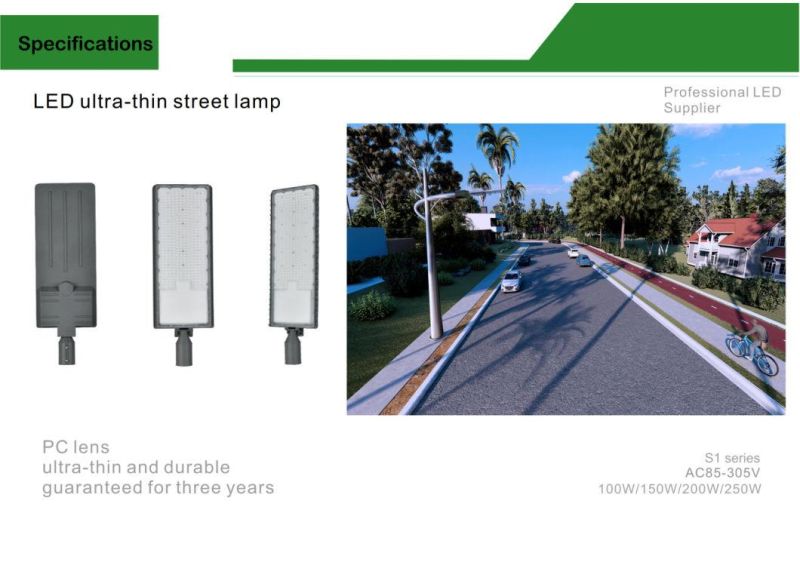 100lm/W 110lm/W AC85-265V 3 Years Warranty 100W LED Road Lighting