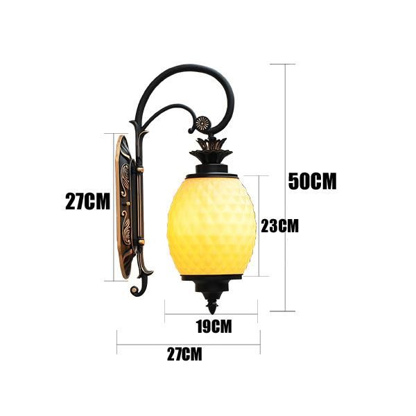 Outdoor Waterproof Wall Lamp Personality Pineapple Garden Balcony Exterior Wall Lamp (WH-HR-86)