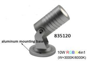 10W RGBW 4in1 LED Landscape Lamp with Aluminum Mounting Base