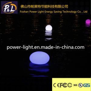 Waterproof Wireless Rechargeable Colorful Decorative LED Flat Ball