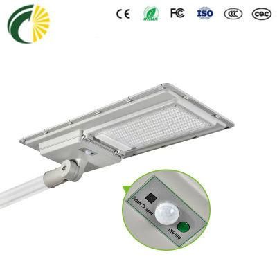 40W Integrated All in One Solar Street LED Light with Lithium Battery for Plants
