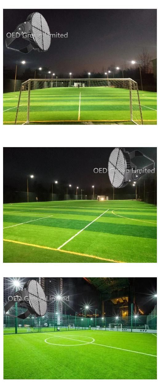 ADC12 Die-Casting Aluminum Flood Lighting Weather Proof Round Bracket 600W 5050SMD Stadium Lamp