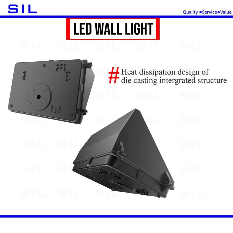 130lm/W IP65 277V AC 120W Industrial Security Mounted Exterior Classic 120W LED Wall Pack LED Wall Light