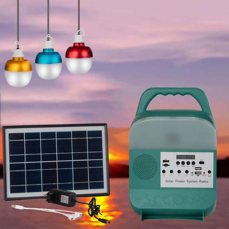 Solar Energy Rechargeable Lamp Household Lighting Radio Speaker Mobile Power Source Outdoor Lighting