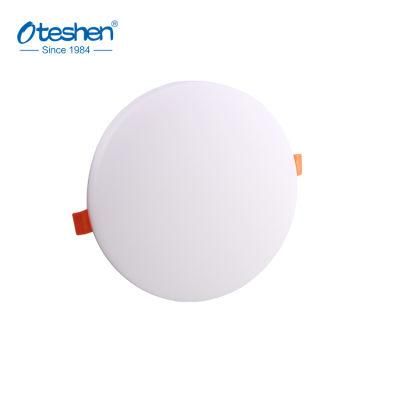 New Frameless LED Panel Light Round 10W Surface Mounted Slim Panel Indoor Lighting