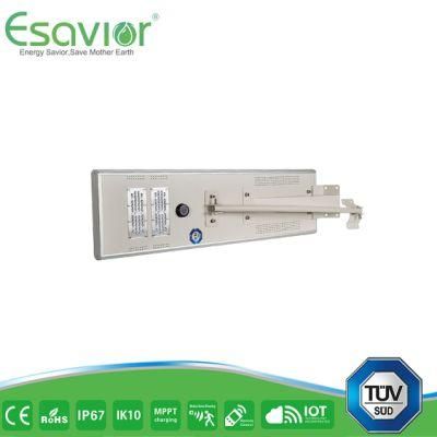 Esavior 40W Maximum 5 Sections Available by Programming LED Solar Street Lights Solar Lights