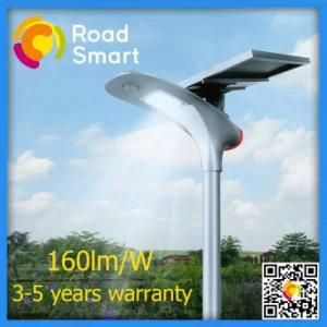 Solar Street Lamp with Adjustable Angle of Solar Panel on Two Grade Highway