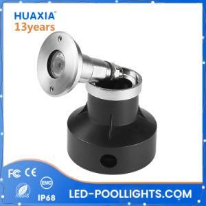 IP68 Recessed Swimming Pool Light 1W 3W Stainless Steel LED Underground Lamp Mini Type Inground Light