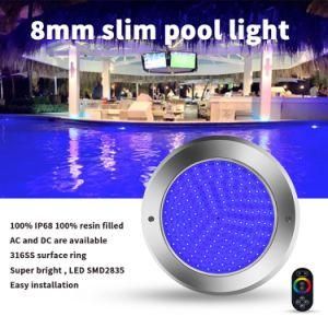 8mm Ultra Thin 35watt Swimming Pool Light with Two Years Warranty
