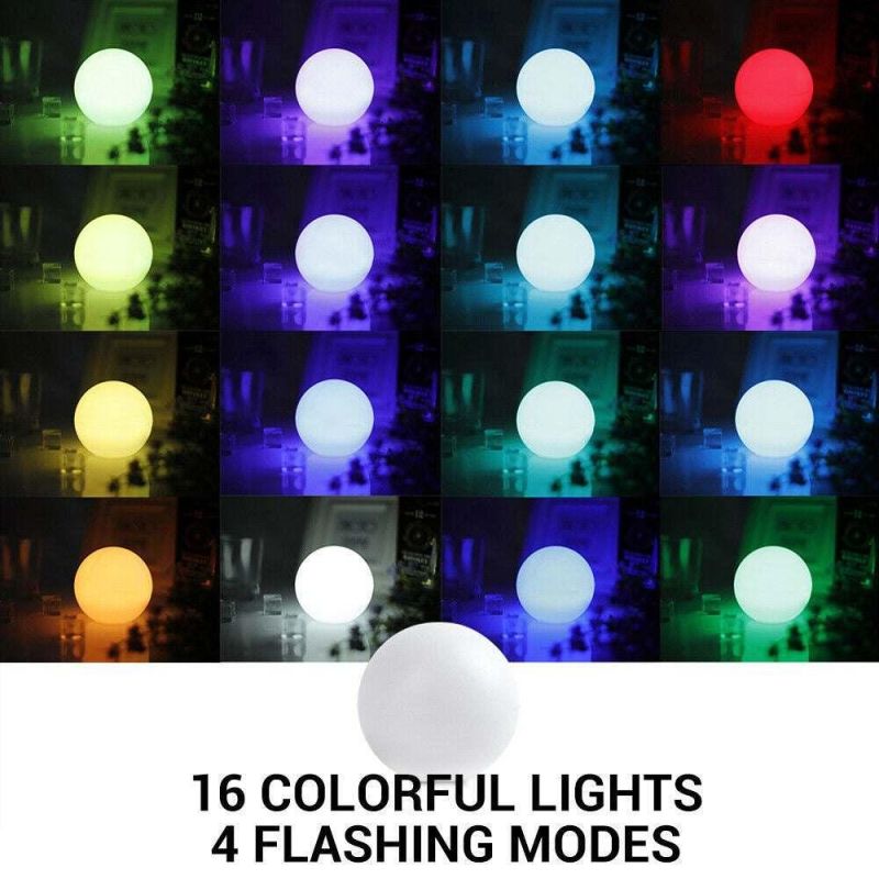 Hot Sell RGB Remote Control Smart Pool Floating Ball Light for Pool Garden