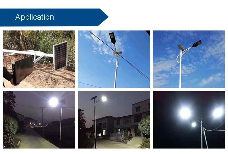 Factory Price Street Light LED Solar Street Light All in One 60W Lithium Ion Battery for Solar Street Light