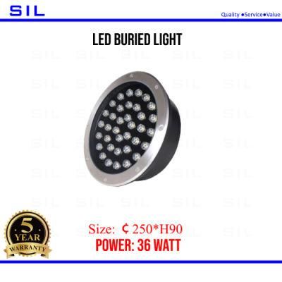 LED Uplight IP68 Recessed Outdoor Round Square LED Underground Light 36watt LED Buried Light RGB 3000K Warm White Buried Ingroundlight