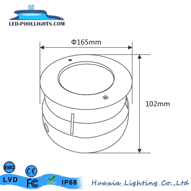 IP68 12V RGB LED Swimming Pool Lamp Underwater Light