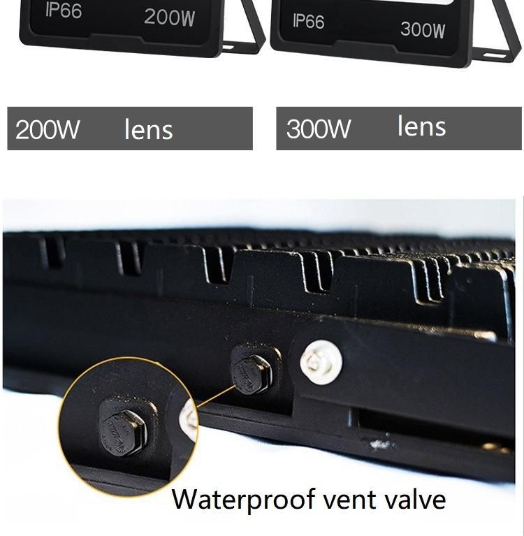 PIR Sensor IP65 IP66 Outdoor 100 Watt Focus LED Flood Light with Solar Panel