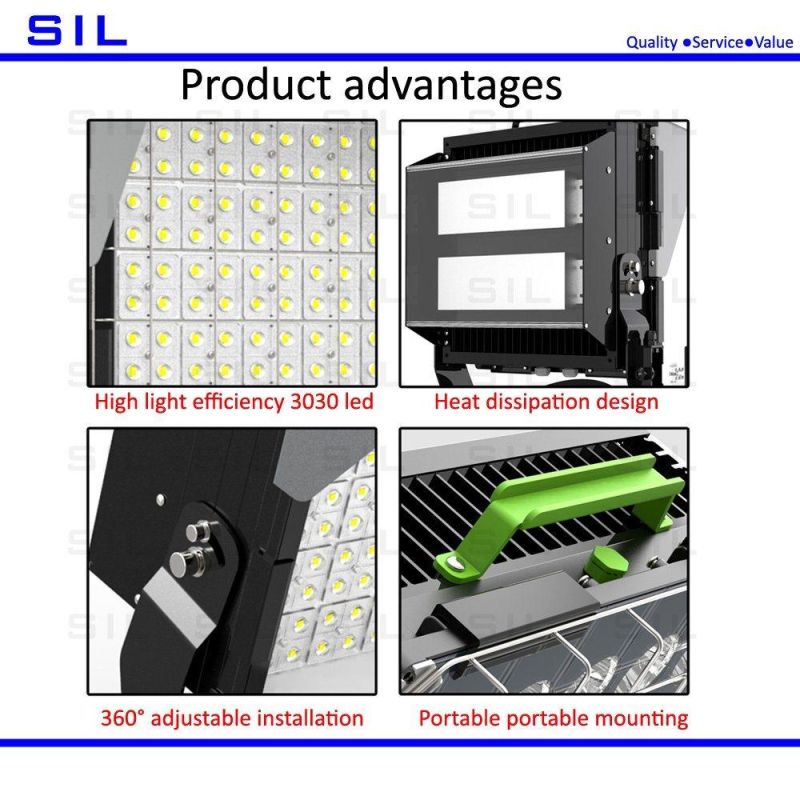 LED Industrial Lighting IP65 Projection Light 1000watt 400W 500W 600W 800W 1000W 1200W Court Light 1000W LED Stadium Lighting