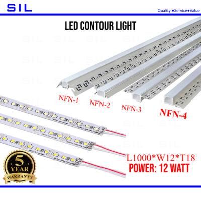 LED Wall Linear Lighting 12W TUV/CE/RoHS LED Contour Linear Light