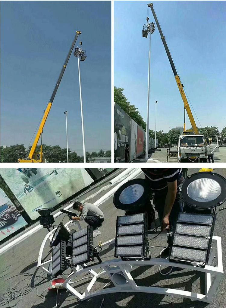 Factory Wholesale 20m 25m 30m Crossroads High Telescopic Mast Lighting Pole