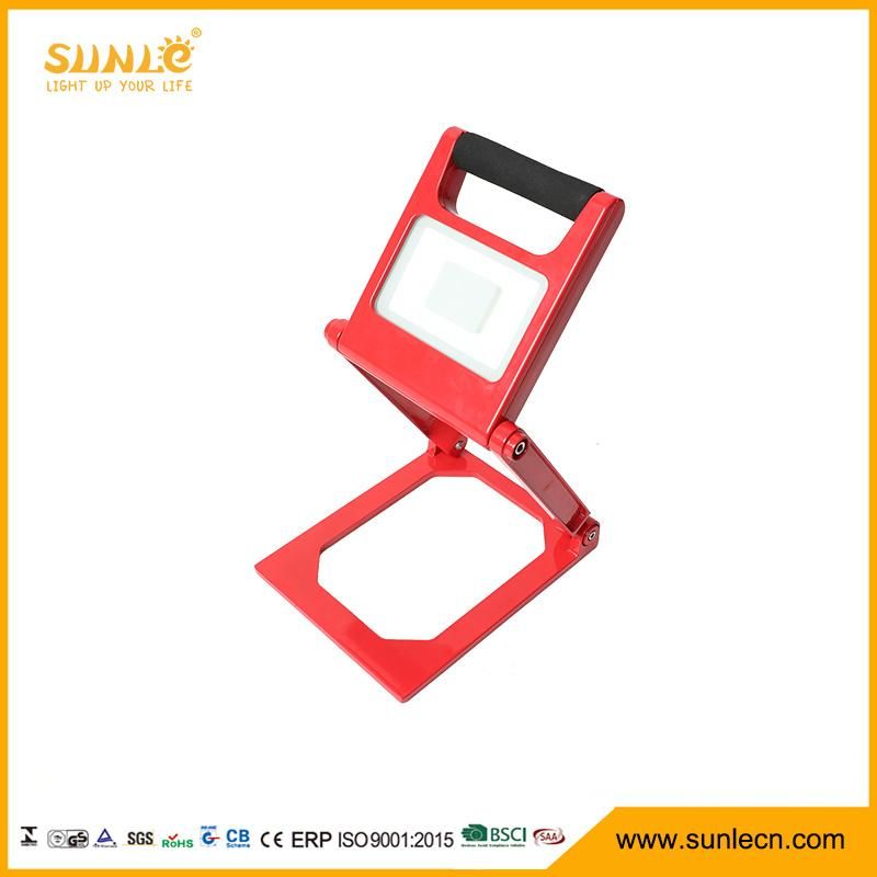 10W Portable Outdoor Rechargeable Red/Yellow LED Flood Light