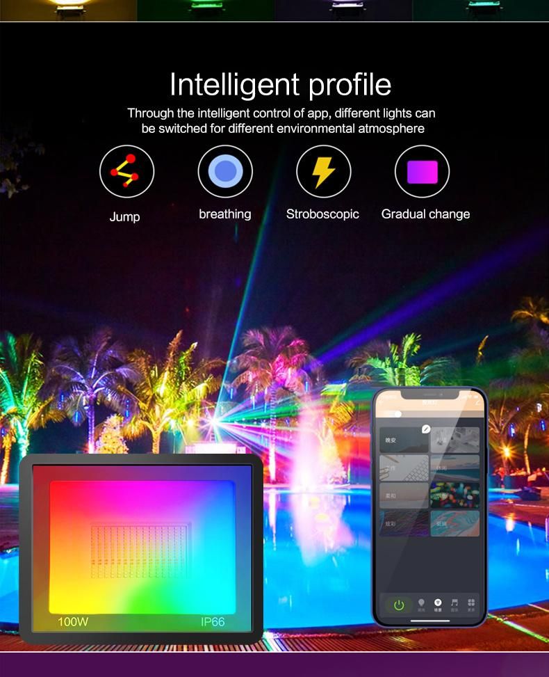 New Design Smart Outdoor Solar LED Flood Light Garden Light Flood Light