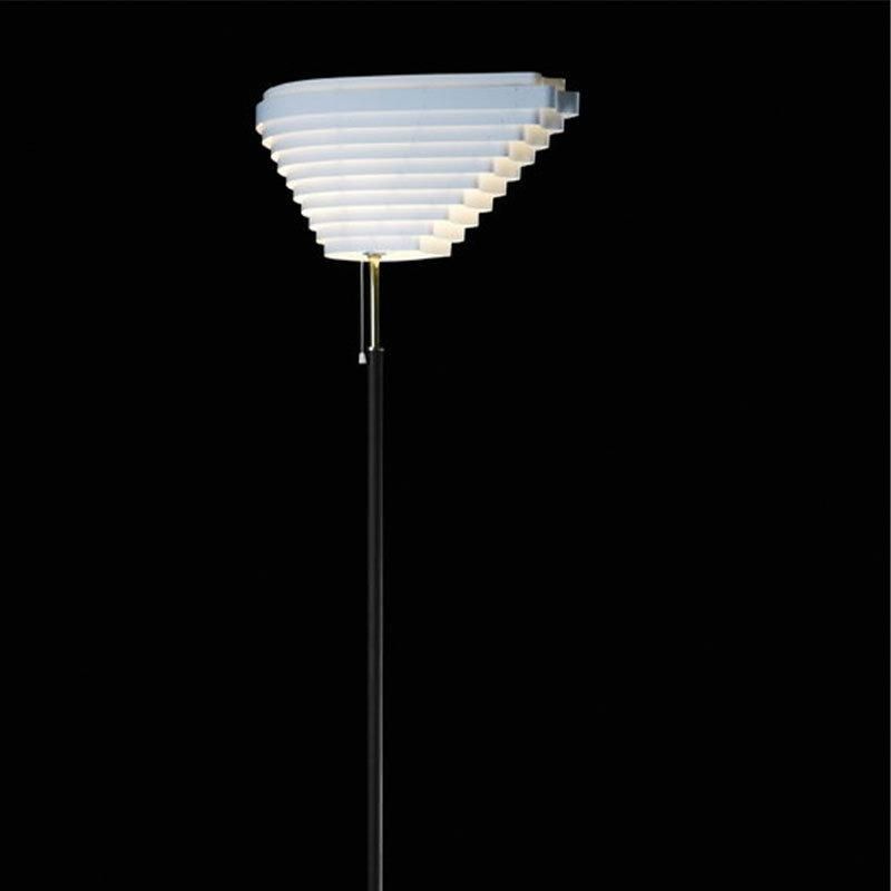 2022 Bedside White Marble Base Classic Standing Vintage Trapezoid Floor Lamp